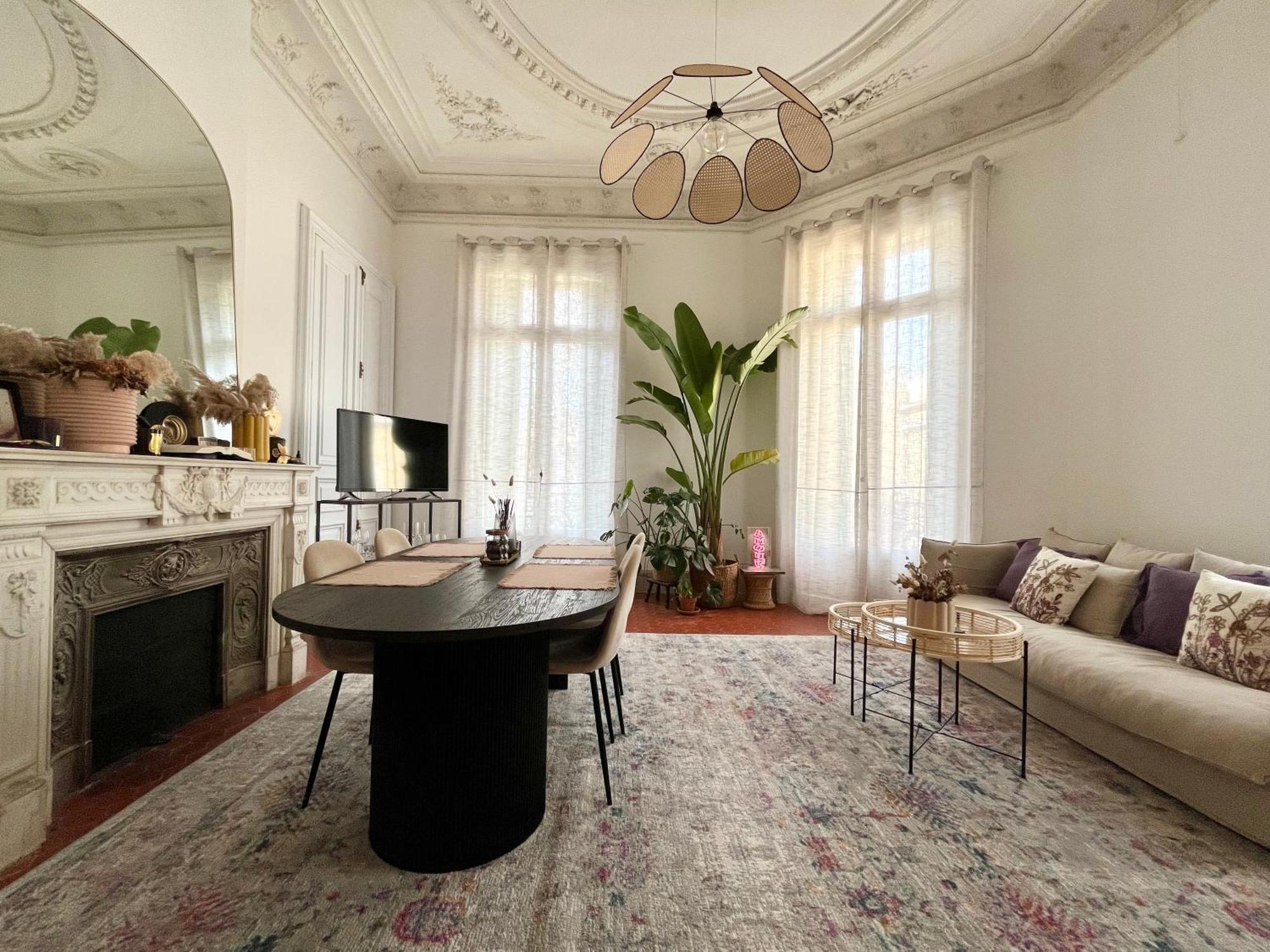L'Echappee Setoise - Appartement Haussmannien - Localisation Exceptionnelle - Proche Canal Sete Luaran gambar